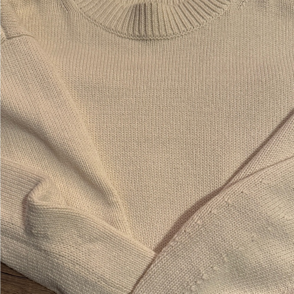 Banana Republic Factory Cream Knit Sweater